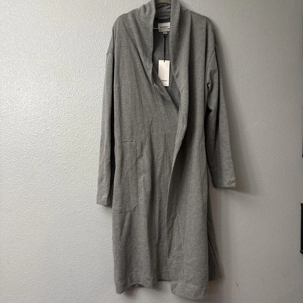 Goodfellow & Co Grey Cotton Robe with Pockets